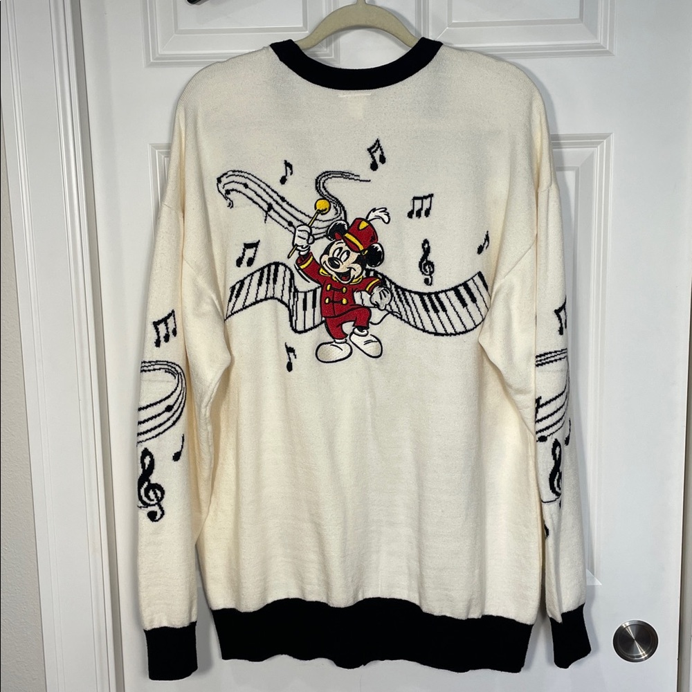 Disney 100 Musical Characters Cardigan Sx XL BoxLunch Exclusive V-neck Button Up - Picture 8 of 17